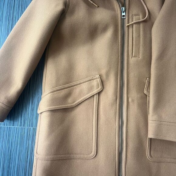 Tan Hooded Coat - Picture 2 of 7